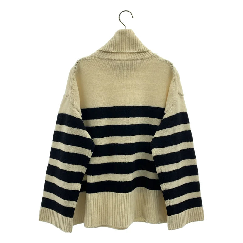 MUSE de Deuxieme Classe / ミューズドゥーズィーエムクラス | タートルネック ボーダー ニット |