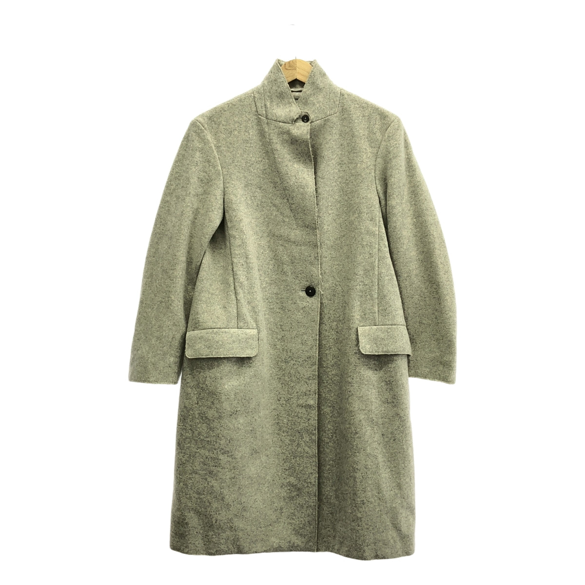 JIL SANDER / ジルサンダー | 2014AW | カットアウト ウール ロングコート | 36 | レディース