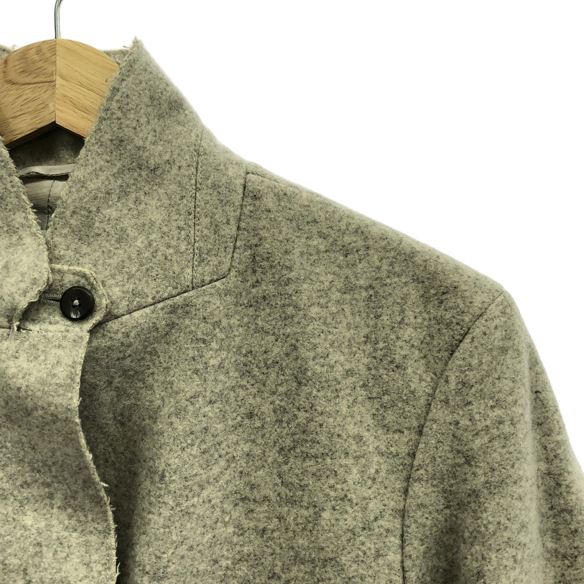 JIL SANDER / ジルサンダー | 2014AW | カットアウト ウール ロングコート | 36 | レディース