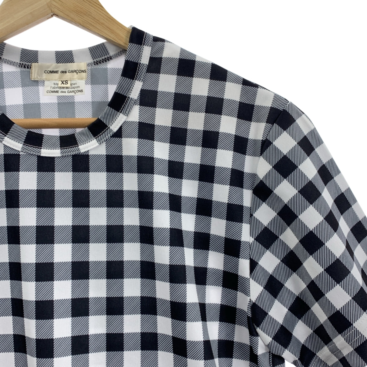 COMME des GARCONS / コムデギャルソン | AD2025 | チェック クルーネック カットソー | XS |
