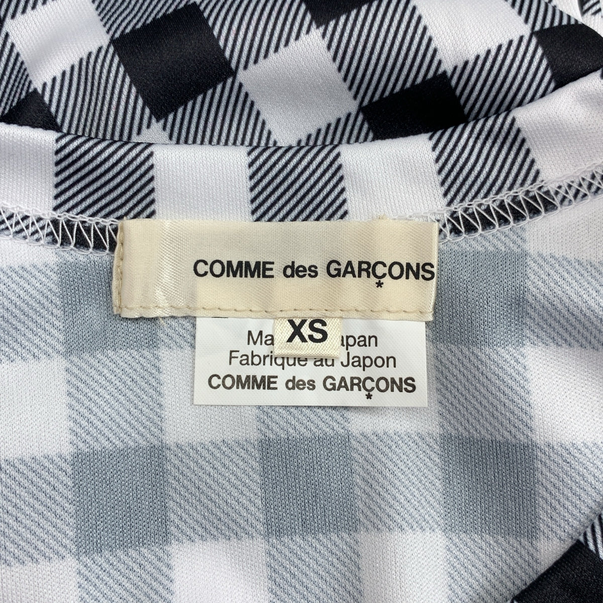 COMME des GARCONS / コムデギャルソン | AD2025 | チェック クルーネック カットソー | XS |