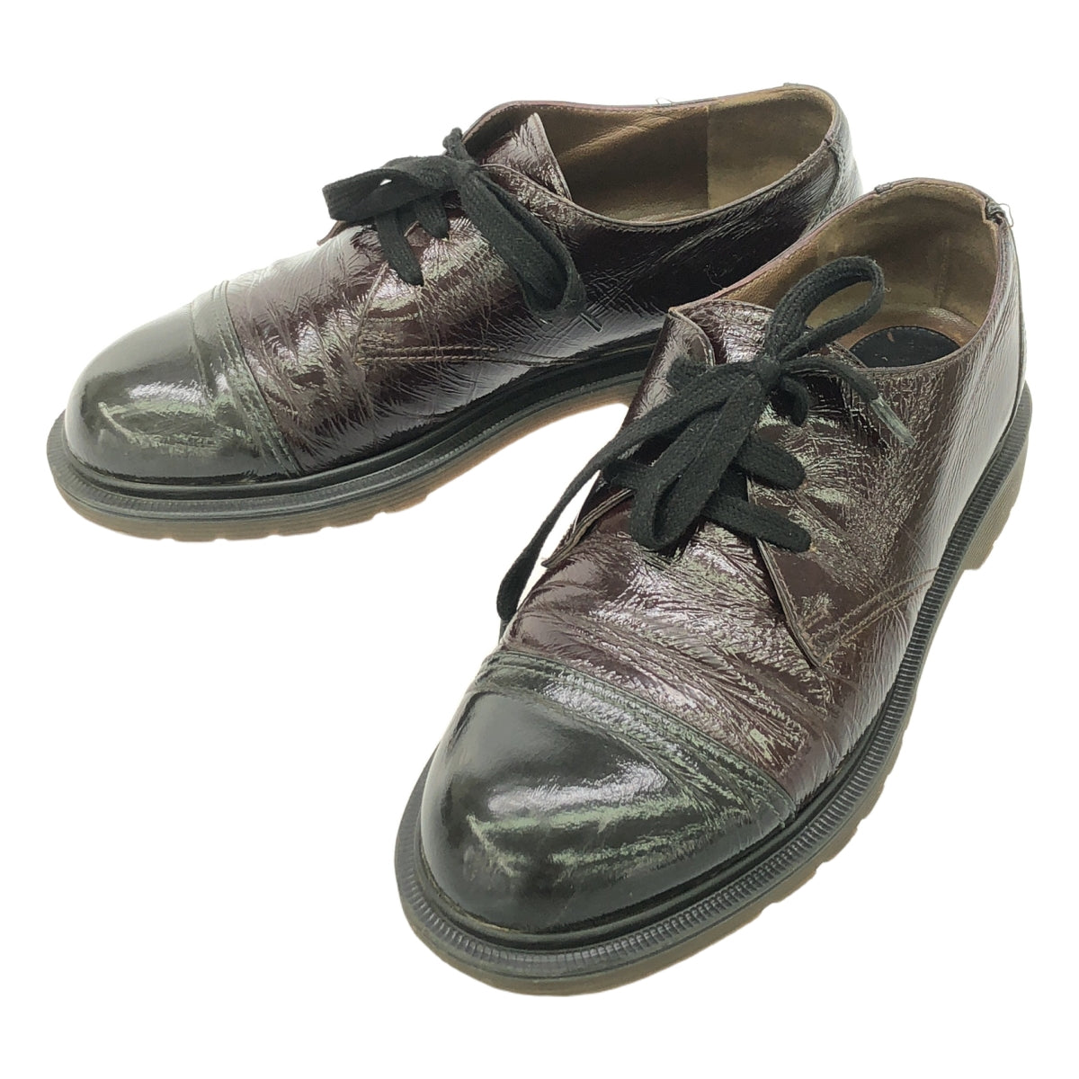 MARNI |漆皮雙色繫帶鞋 | 36 |棕色/黑色 |女性的