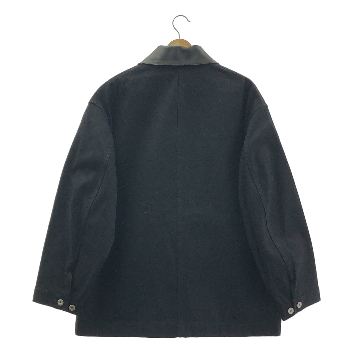JIL SANDER | 2025SS | 寬鬆牛仔工裝外套 | 皮革色寬鬆牛仔工裝外套 | 尺寸 44 | 男裝