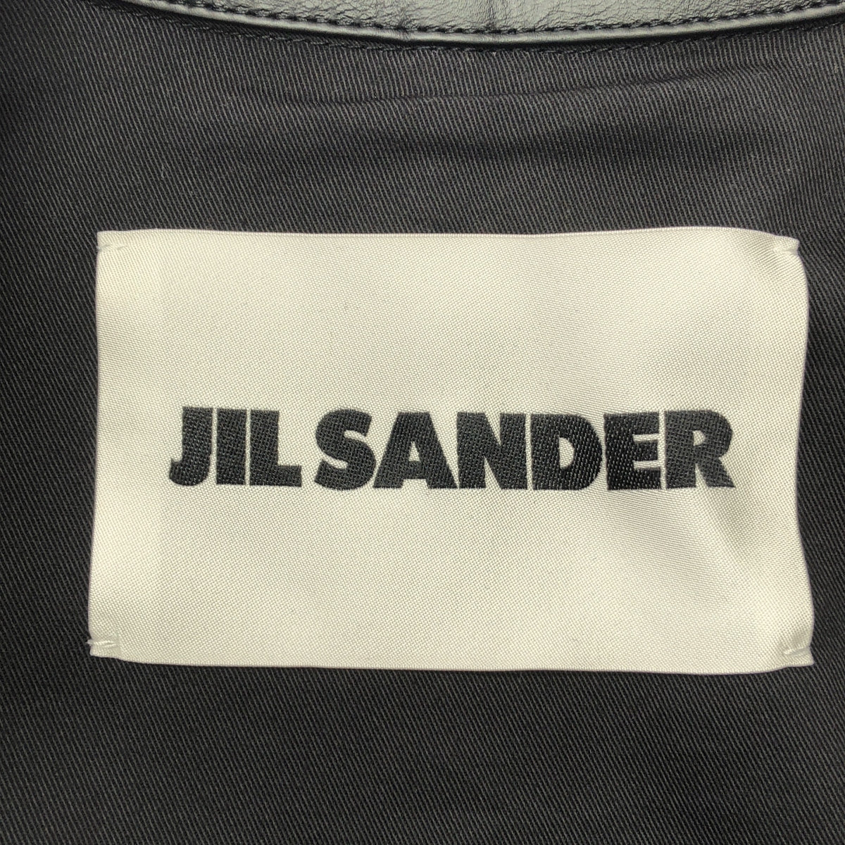 JIL SANDER | 2025SS | 寬鬆牛仔工裝外套 | 皮革色寬鬆牛仔工裝外套 | 尺寸 44 | 男裝