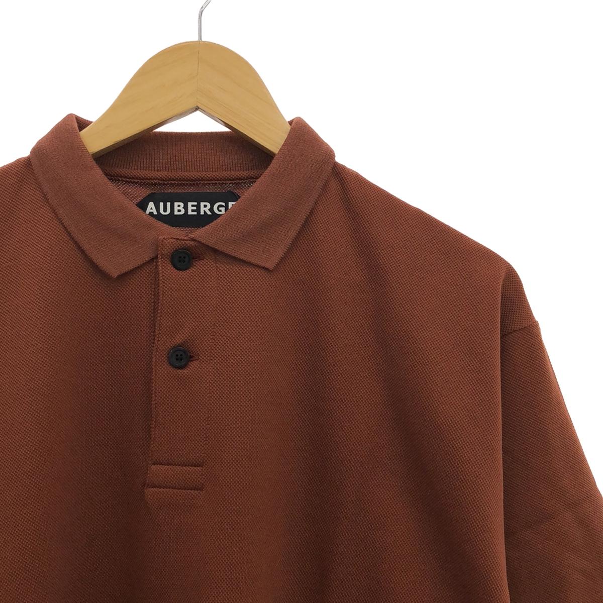 [New] AUBERGE | 2024SS | EMILE Supima Cotton Pique Short Sleeve Polo Shirt | 44 | Dark Orange | Men's