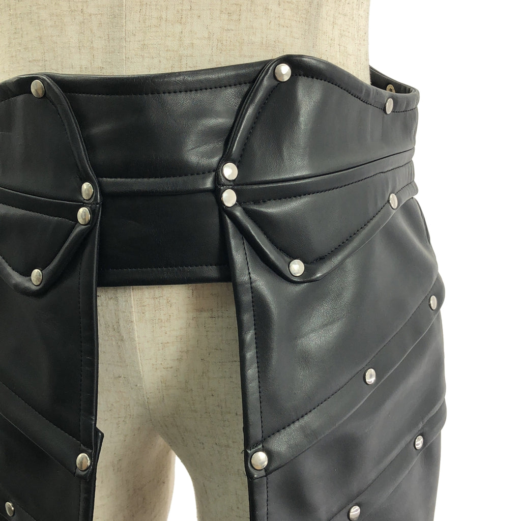 COMME des GARCONS HOMME PLUS / コムデギャルソンオムプリュス | 2016AW | フェイクレザー カシメ打ち 甲冑 鎧 ウエストアーマー | L | メンズ