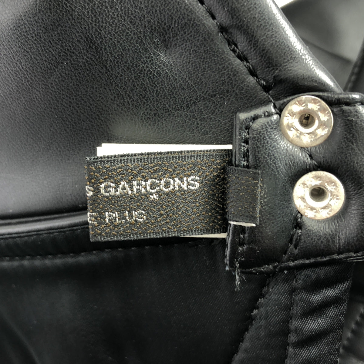 COMME des GARCONS HOMME PLUS / コムデギャルソンオムプリュス | 2016AW | フェイクレザー カシメ打ち 甲冑 鎧 ウエストアーマー | L | メンズ