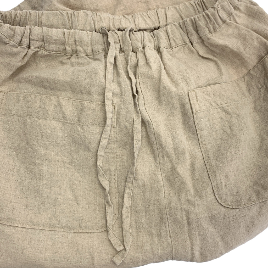 nest robe / ネストローブ | リネン ドローストリング タック ワイド イージーパンツ | F | レディース