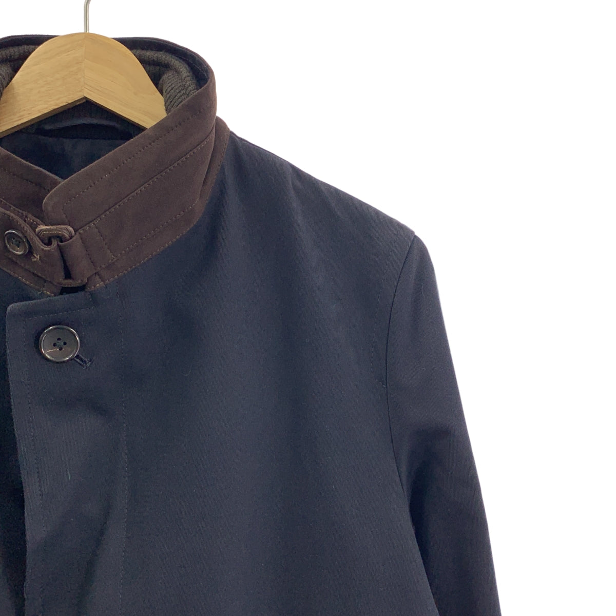 BARNEYS NEWYORK / バーニーズニューヨーク | コットン スタンドカラー ハーフコート | 46 | メンズ