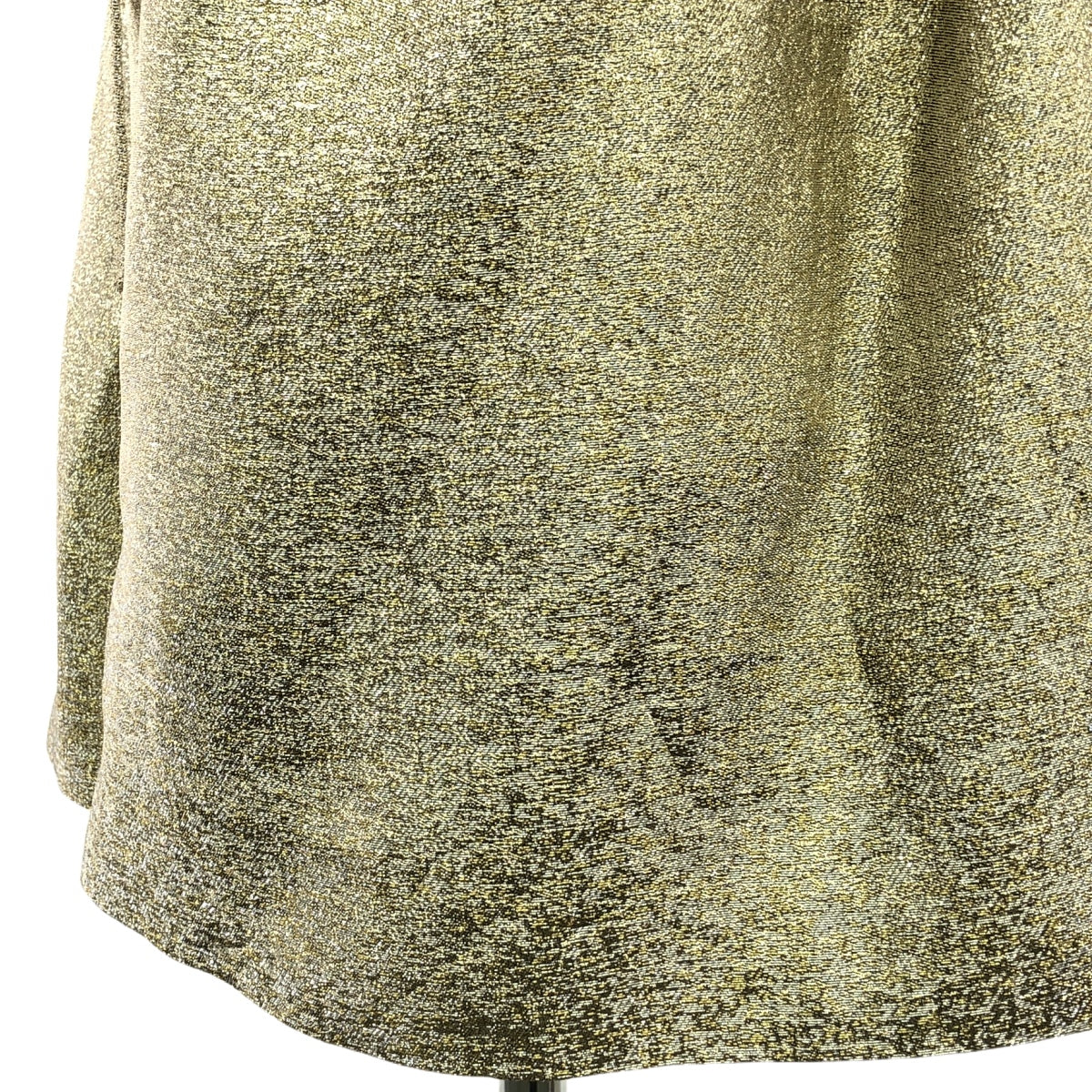 STELLA McCARTNEY / ステラマッカートニー | シルク混 グリッター ラップスカート | 40 | ゴールド | レディース