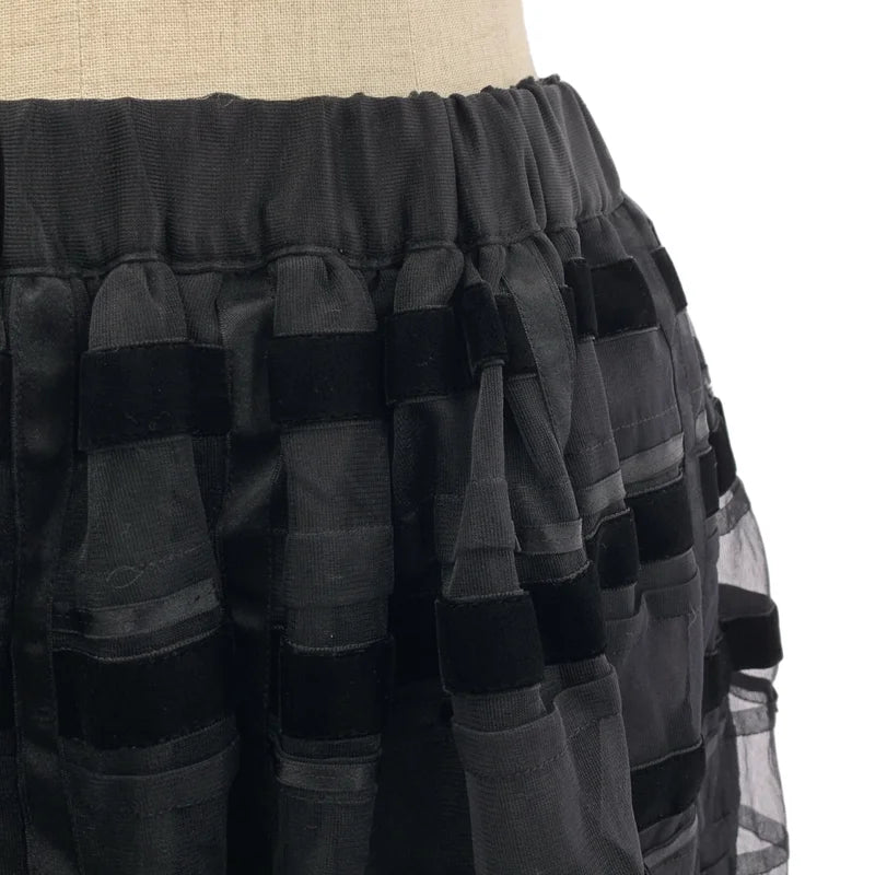 COMME des GARCONS COMME des GARCONS / コムコム | 2016SS | チェック 格子 ギャザー レイヤード スカート | XS | レディース