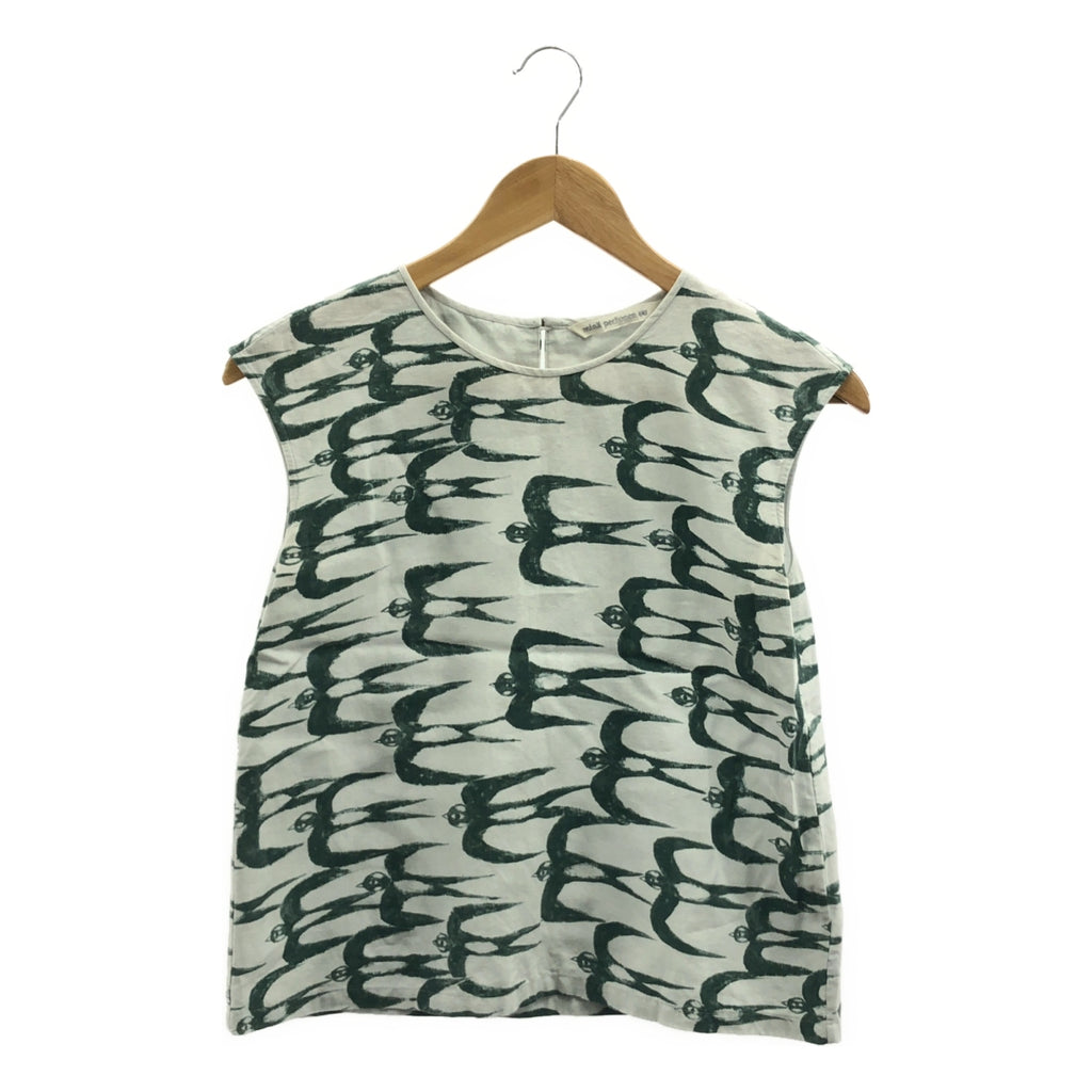 mina perhonen / 미나펠호넨 | 2022SS | hello swallow / 헤일로 스왈로 총 무늬 민소매 탑스 | 36 |