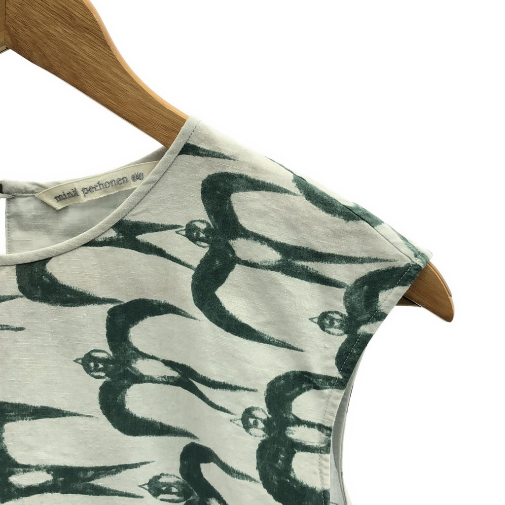 mina perhonen / 미나펠호넨 | 2022SS | hello swallow / 헤일로 스왈로 총 무늬 민소매 탑스 | 36 |