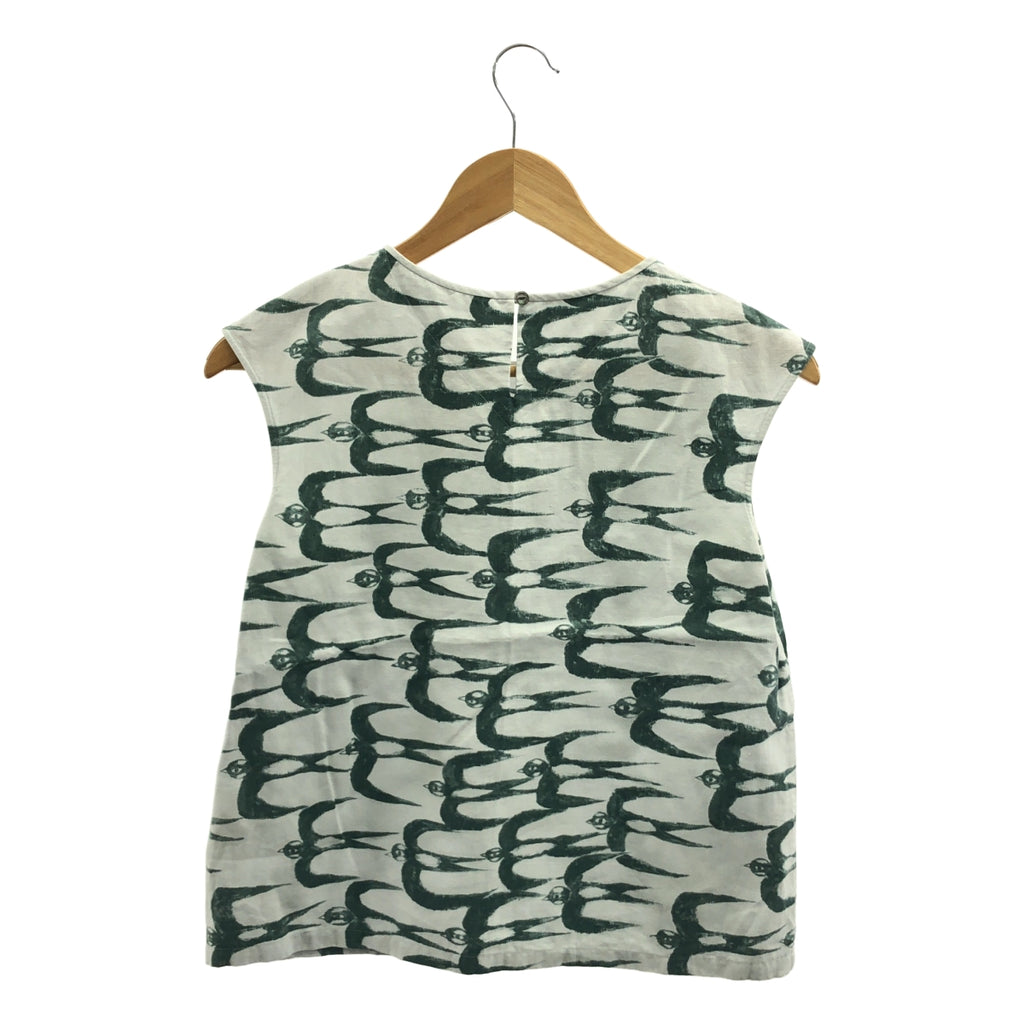 mina perhonen / 미나펠호넨 | 2022SS | hello swallow / 헤일로 스왈로 총 무늬 민소매 탑스 | 36 |