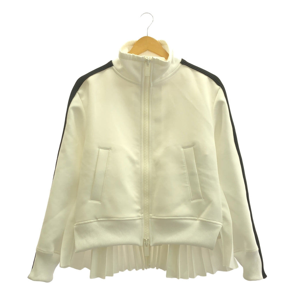 【미품】 sacai / 사카이 | 2024SS | Technical Jersey Blouson 재킷 | 1 | 화이트/블랙 | 여성