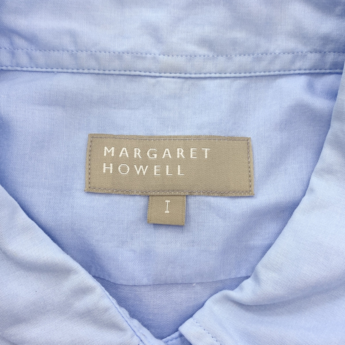 MARGARET HOWELL / マーガレットハウエル | コットン タック ロングスリーブ シャツ | 1 | レディース