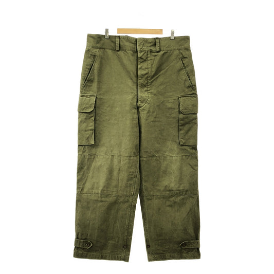 FRENCH ARMY | 50s Vintage M-47 Early Cotton Twill Cargo Pants | Size 39 | Men's