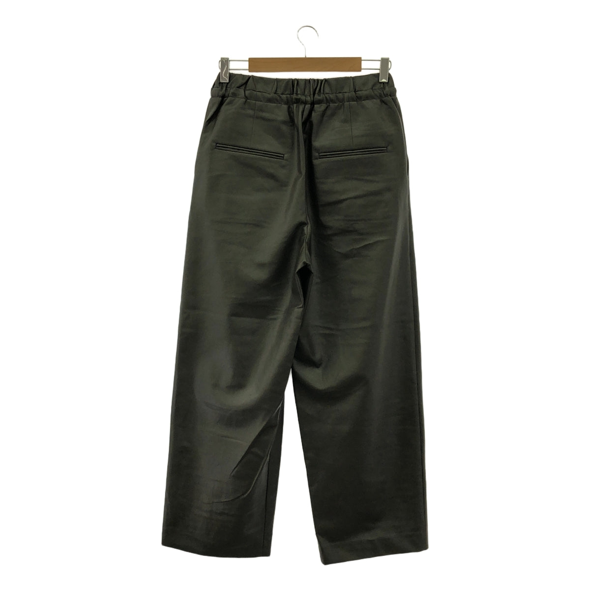 【미품】 AP STUDIO / 에피 스튜디오 | 2024AW | 드로우 스트링 2 택 가죽 라이크 이지 팬츠 | F | 브라운 | 여성