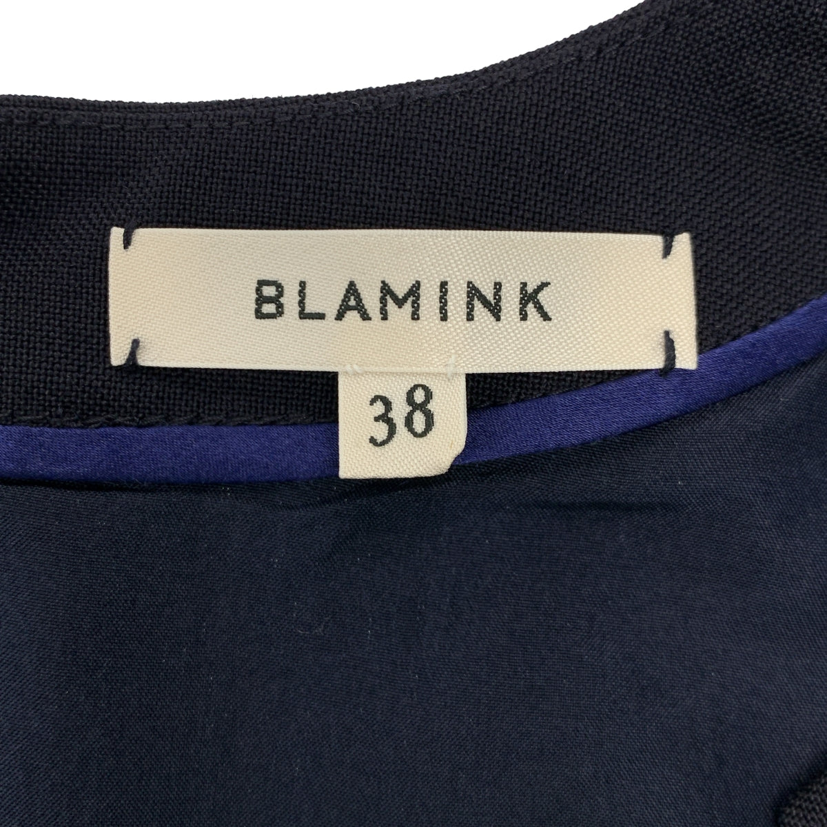 BLAMINK / 브라밍크 | 울 모헤어 슬릿 넥 원피스 | 38 | 여성