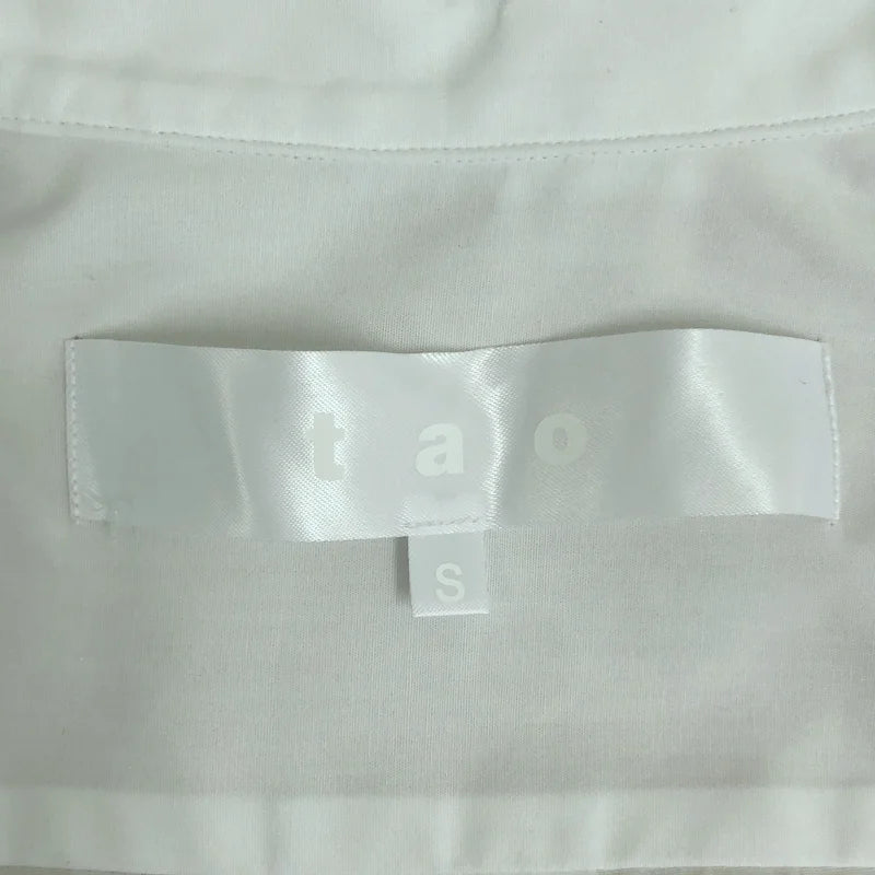 tao COMME des GARCONS / タオコムデギャルソン | 2025AW | フラワーモチーフ ラウンドカラーシャツ | S | レディース