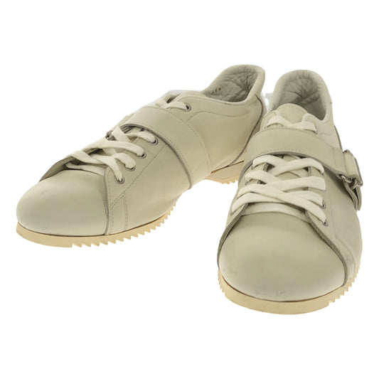 [Good Condition] COMME des GARCONS HOMME PLUS | Leather Strap Low-Cut Sneakers | Size 26.5 | Off-White | Men's