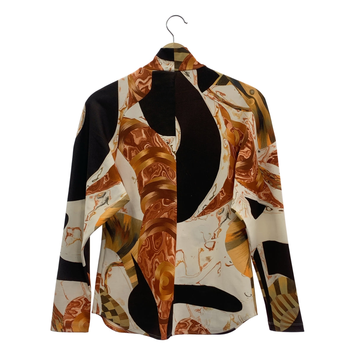 Mame Kurogouchi / マメクロゴウチ | 2023AW | Marble Print High Neck Jersey Top マーブルプリント ハイネック トップス | 1 | レディース