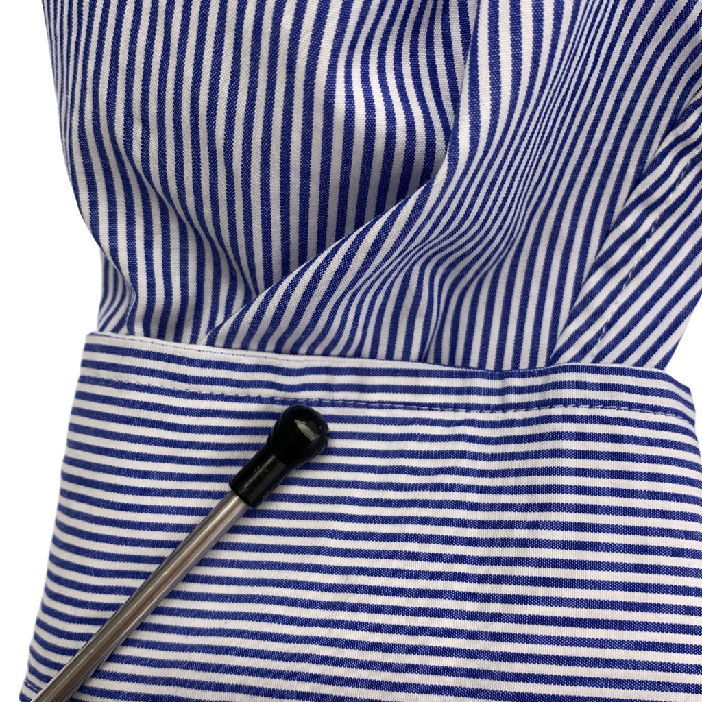 JOHN MASON SMITH / 존 메이슨 스미스 | 2025SS | FLOWER EMBROIDERY SHORT / 스트라이프 엠브로이드리 오버 셔츠 블라우스 | M | 여성