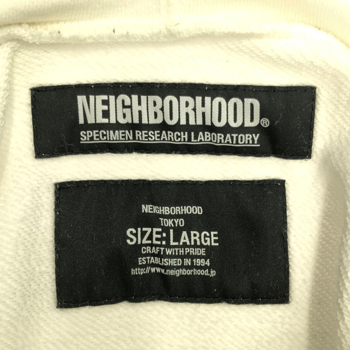 NEIGHBORHOOD / ネイバーフッド | 2019AW | SRL.BIO/ C-HOODED.LS スウェットパーカー | L | ホワイト | メンズ