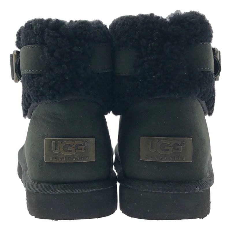 UGG / UGG | 麂皮扣環毛皮雪靴 | 24公分 | 女款