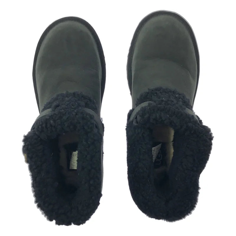 UGG / UGG | 麂皮扣環毛皮雪靴 | 24公分 | 女款
