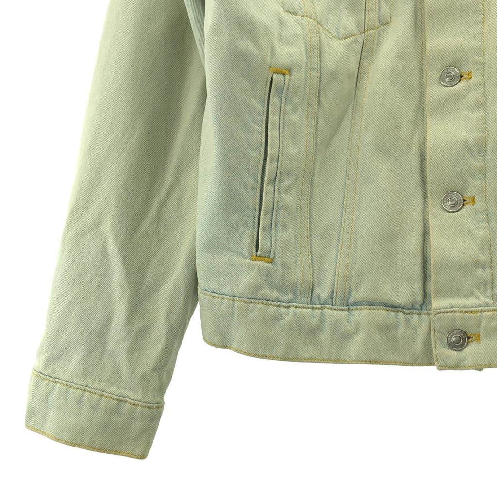 BALENCIAGA / 발렌시아가 | 데미지 가공 빅 컬러 데님 재킷 | 40 | 남성