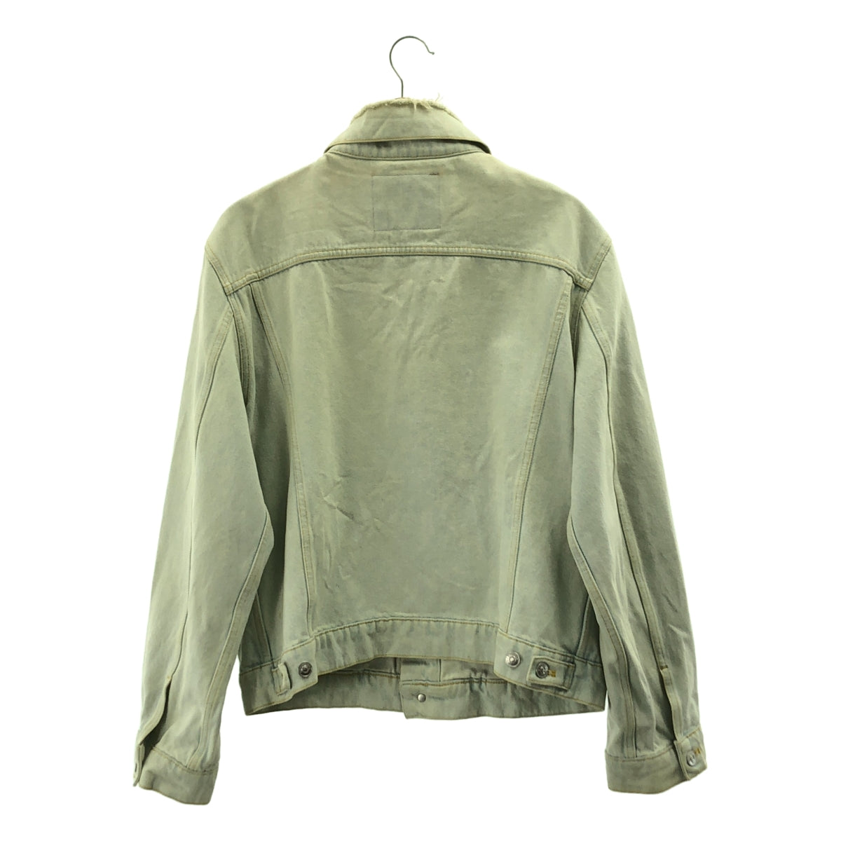 BALENCIAGA / バレンシアガ | ダメージ加工 ビッグカラー デニムジャケット | 40 | メンズ