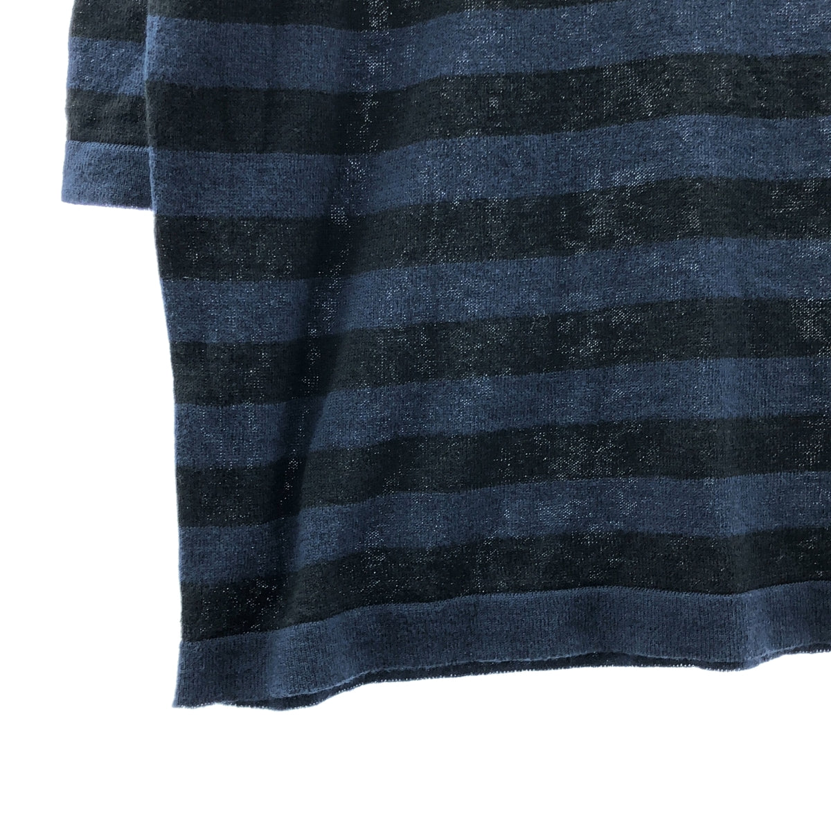 QUEENE and BELLE / 퀸앤벨 | 크라운 자수 테두리 니트 | 네이비 / 블랙 | 여성