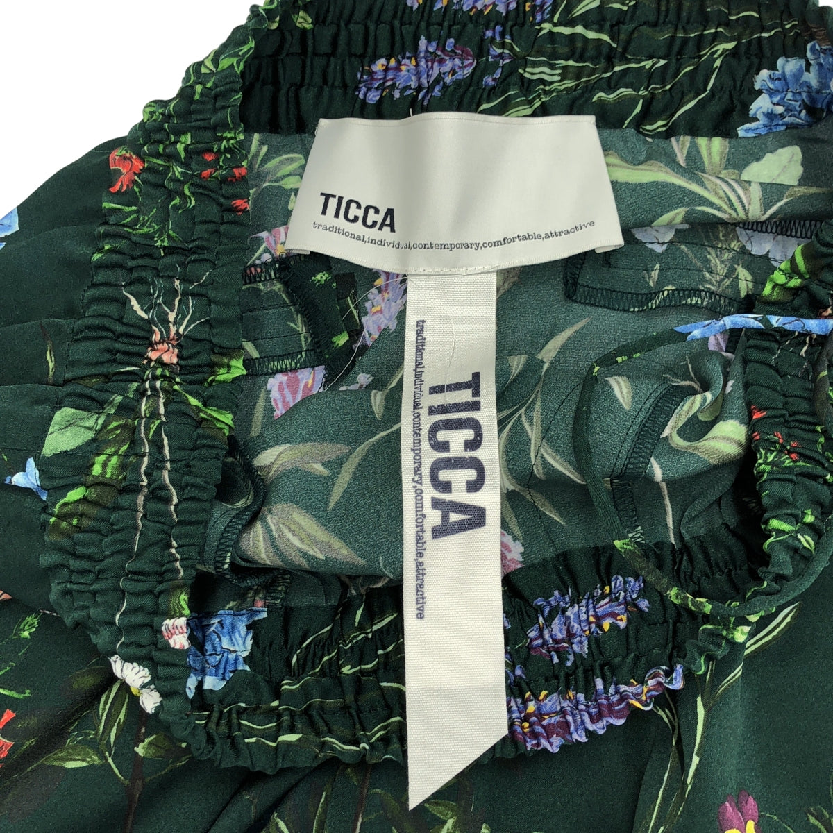 TICCA | 花卉印花休閒褲 | F |