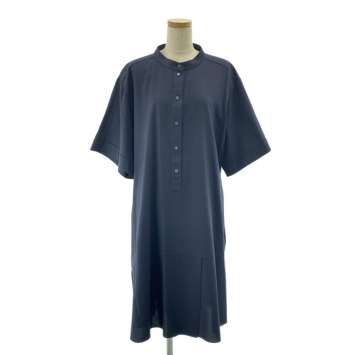 JIL SANDER 海軍藍 | 羊毛套頭襯衫裙 | 44號 | 女裝