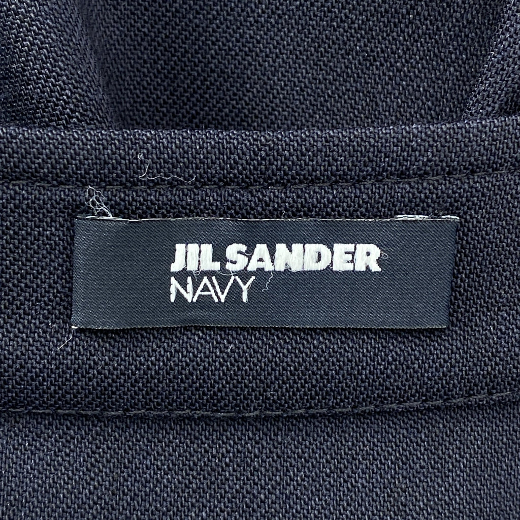 JIL SANDER 海軍藍 | 羊毛套頭襯衫裙 | 44號 | 女裝