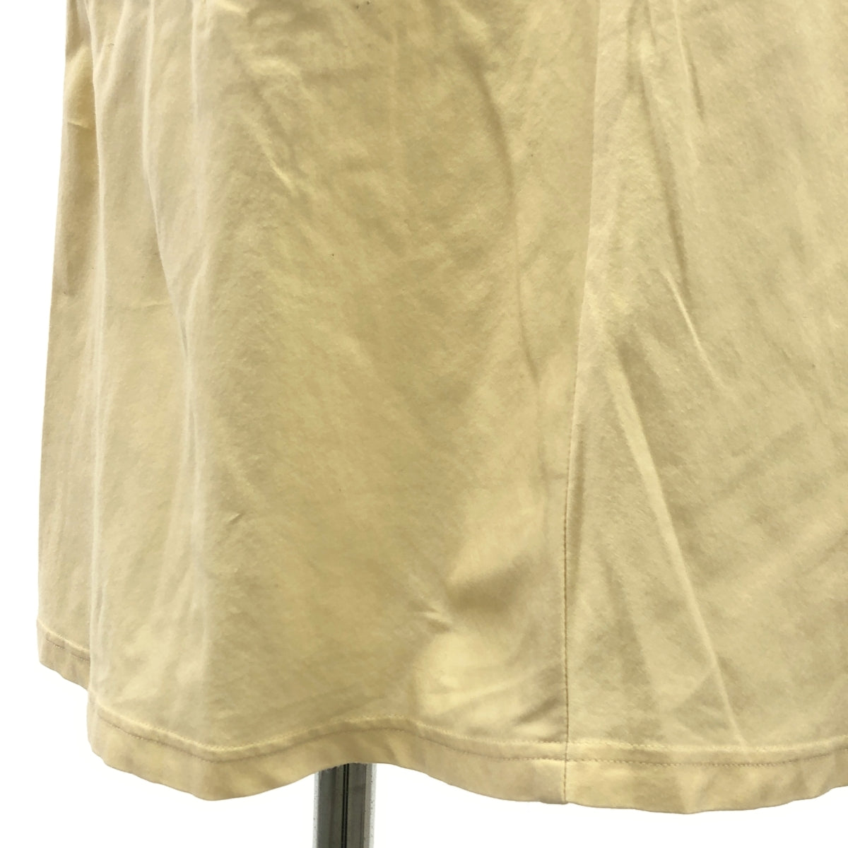 赫爾穆特朗 / 赫爾穆特朗 |白色標籤棉質喇叭無袖連身裙 | 40 |米色 |女性的