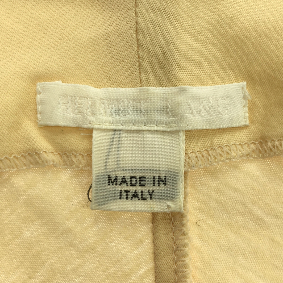 赫爾穆特朗 / 赫爾穆特朗 |白色標籤棉質喇叭無袖連身裙 | 40 |米色 |女性的