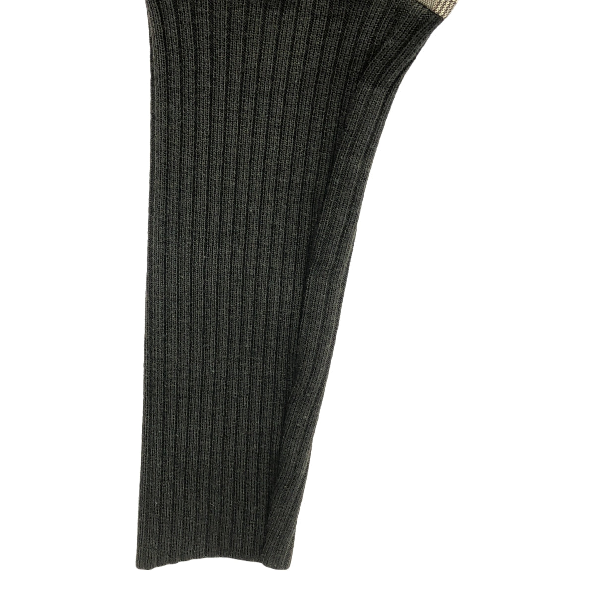 [品相良好] mina perhonen / mina perhonen |陽光明媚的雪地羅紋針織對接褲| 1 |棕色|女性的