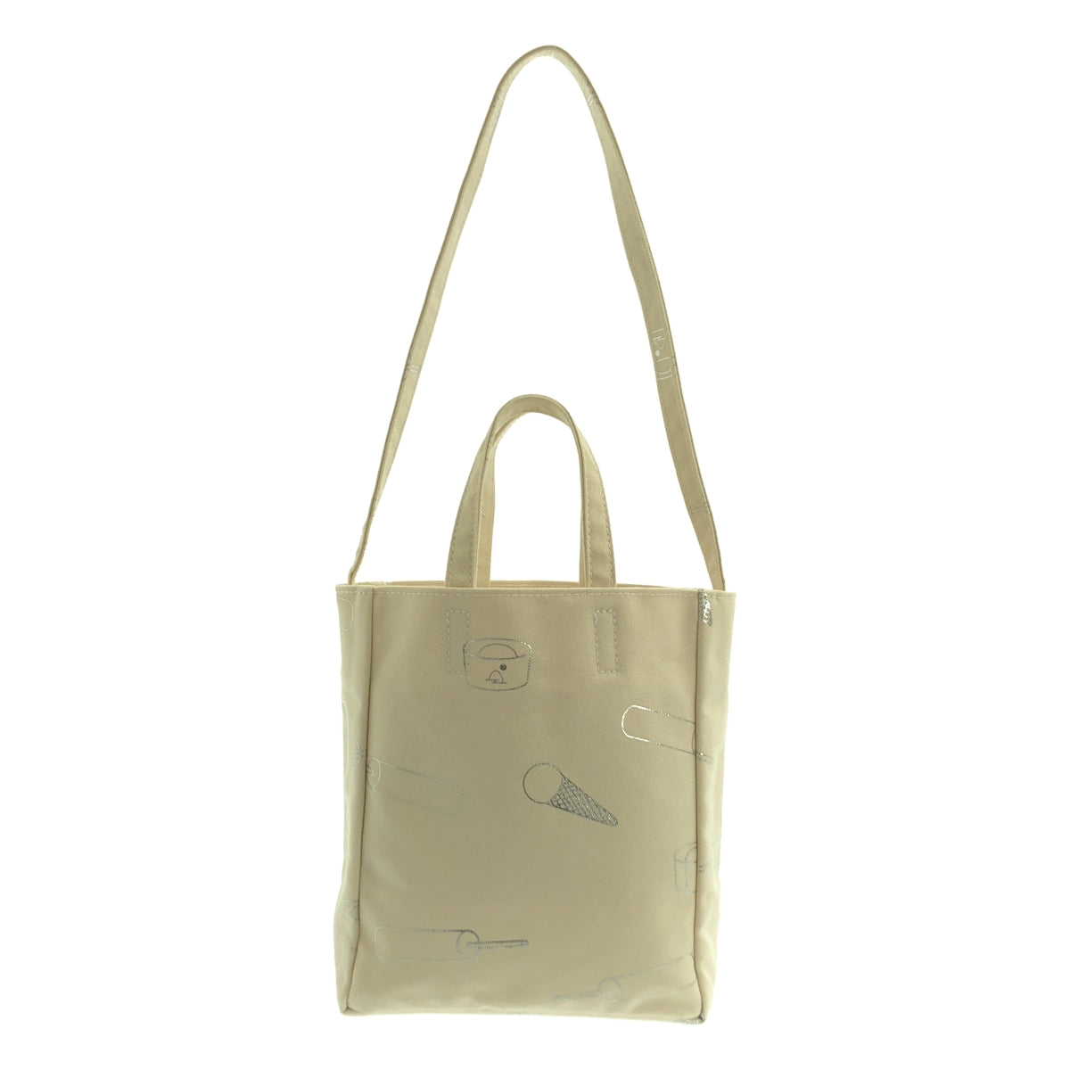 TEMBEA / 텐베아 | 아이스캔디 총무늬 프린트 2Way 캔버스 숄더 토트 백 |