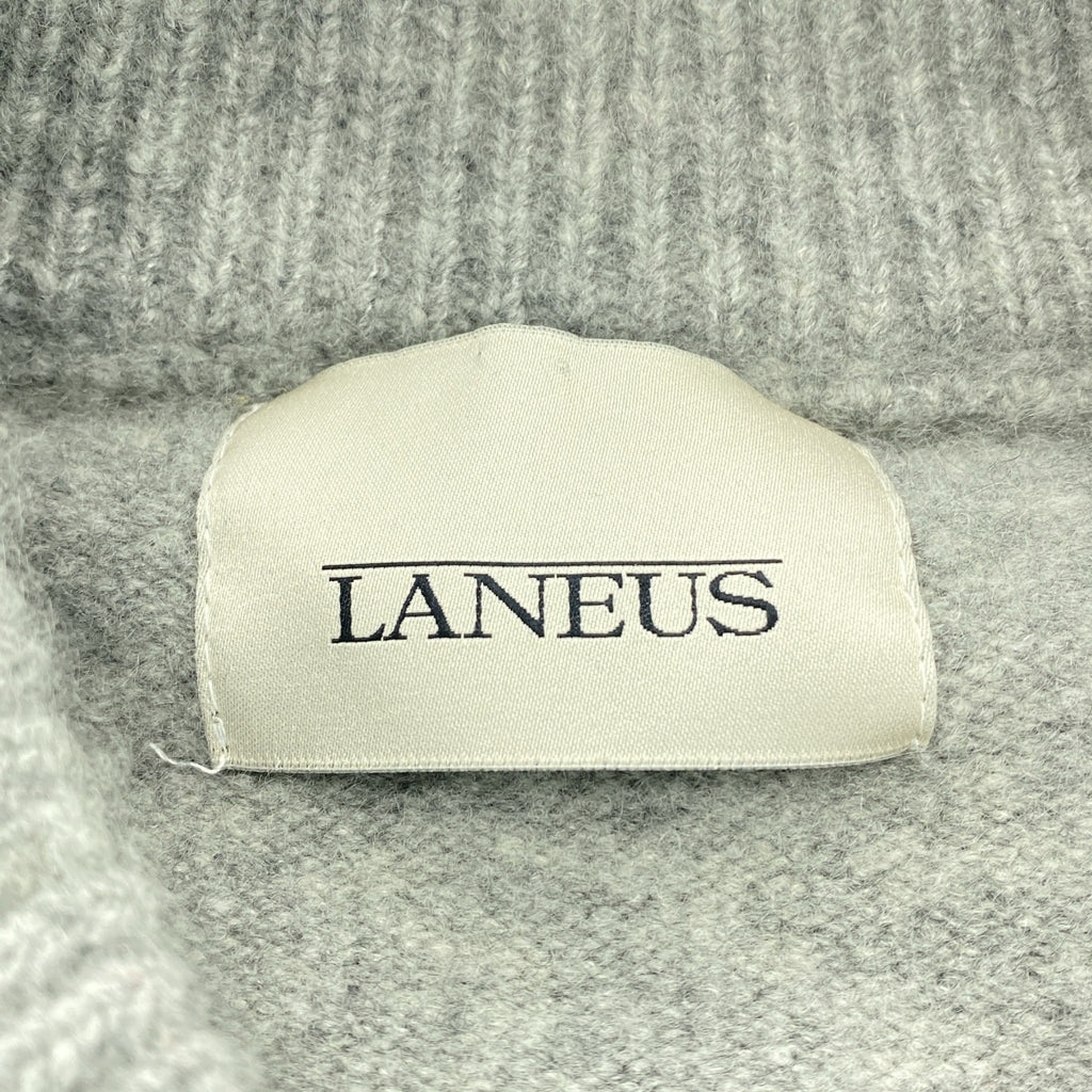 LANEUS / 라네우스 | 2024AW | L'Appartement / BOMBER JACKET / 캐시미어 실크 니트 폭격기 재킷 블루존 | F | 여성