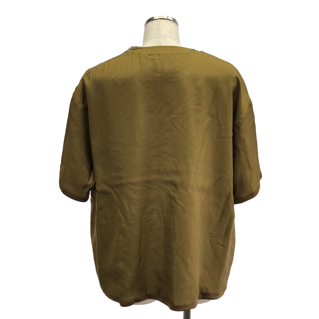 JIL SANDER / ジルサンダー | 2024SS | ワンポイントロゴ ショルダージップ オーバーシルエット プルオーバー | M | メンズ