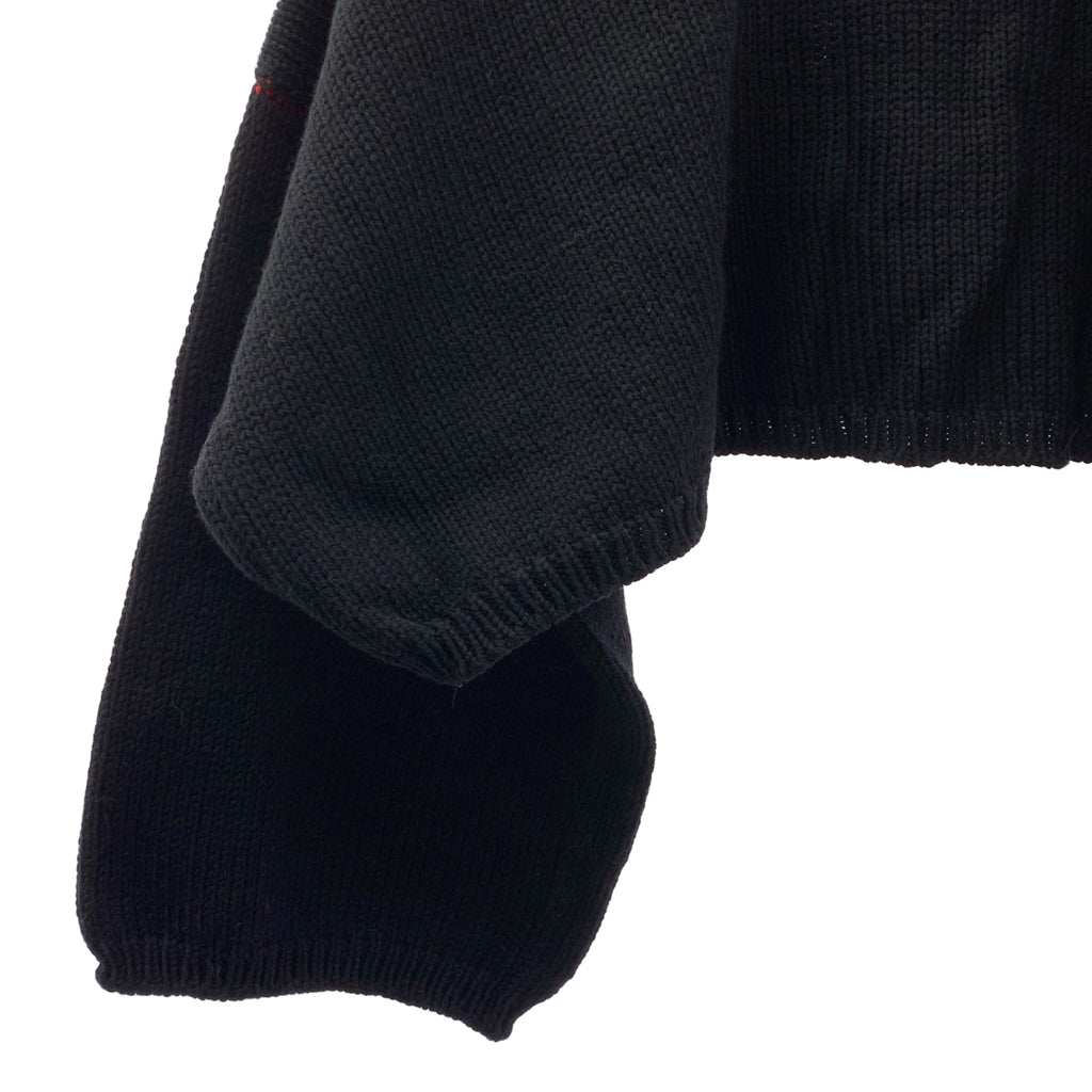 RAF SIMONS / ラフシモンズ | Smiley Oversized Knit /  スマイリー ロゴパッチ オーバーシルエット ニット セーター | one size | メンズ