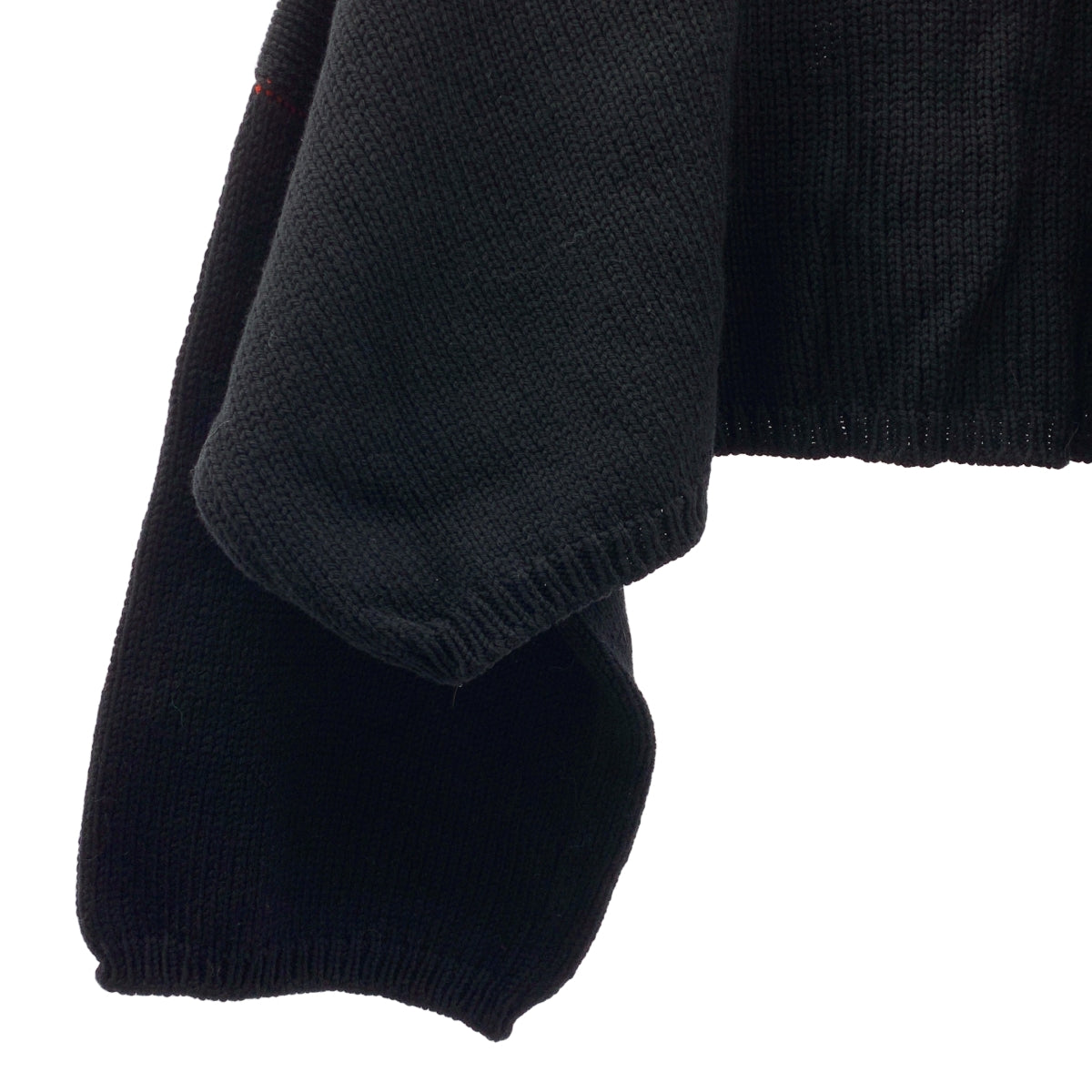 RAF SIMONS / ラフシモンズ | Smiley Oversized Knit /  スマイリー ロゴパッチ オーバーシルエット ニット セーター | one size | メンズ