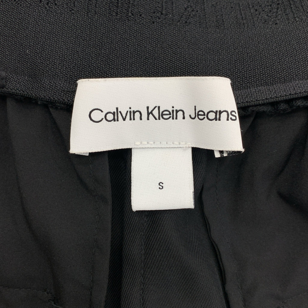 Calvin Klein Jeans / カルバンクラインジーンズ | ロゴ レイヤード ドローストリング イージー パンツ | S | レディース