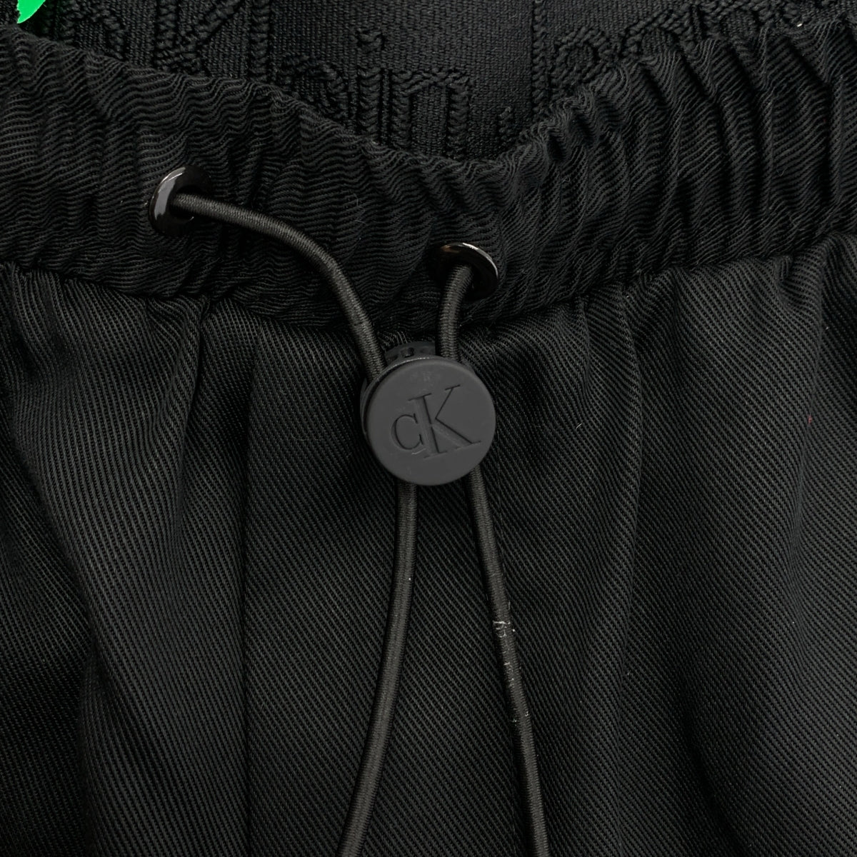 Calvin Klein Jeans / カルバンクラインジーンズ | ロゴ レイヤード ドローストリング イージー パンツ | S | レディース