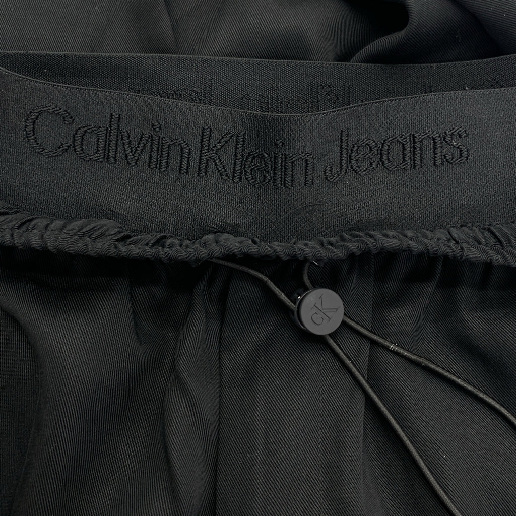 Calvin Klein Jeans / カルバンクラインジーンズ | ロゴ レイヤード ドローストリング イージー パンツ | S | レディース