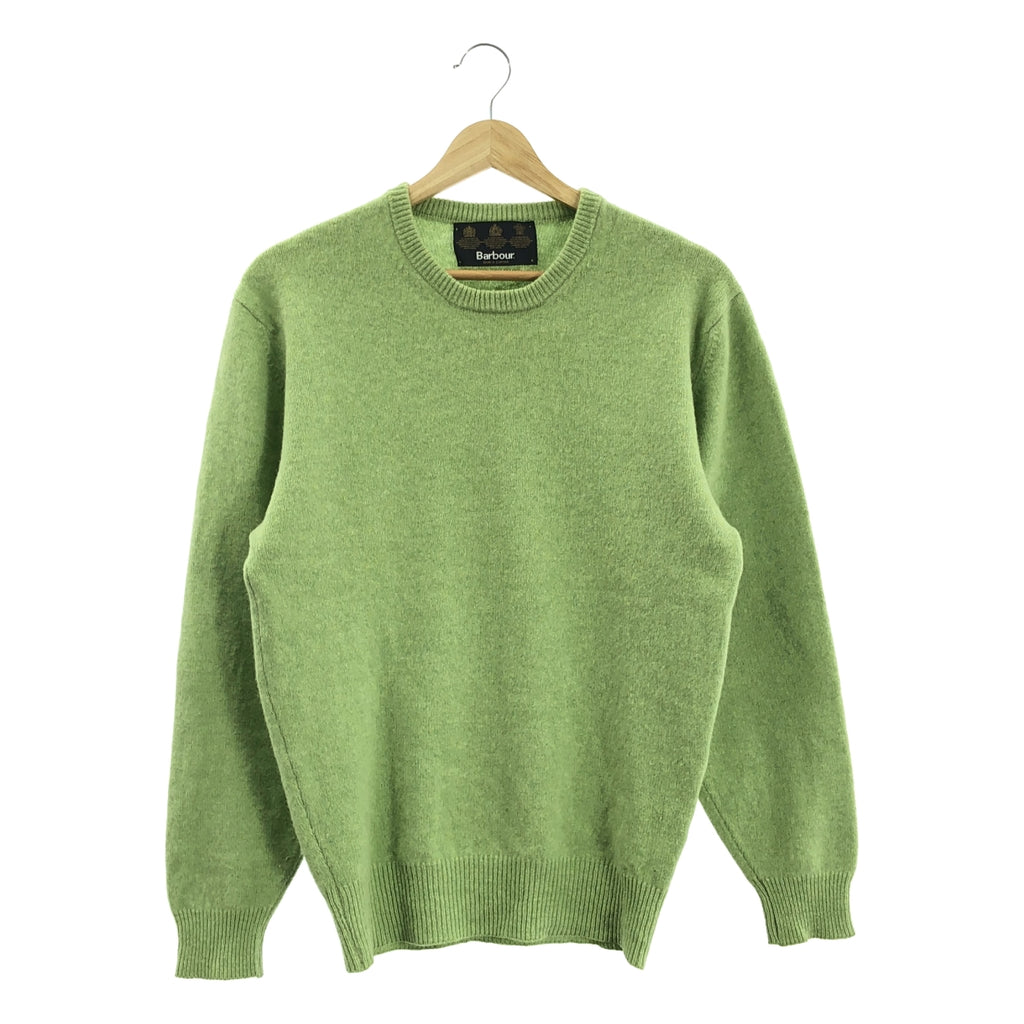 Barbour / バブアー | LAMBS WOOL SPORTS CREW クルーネックニット | S | ライトグリーン | メンズ