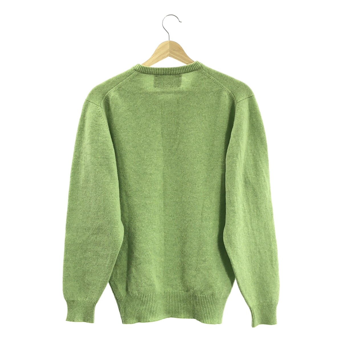 Barbour / バブアー | LAMBS WOOL SPORTS CREW クルーネックニット | S | ライトグリーン | メンズ