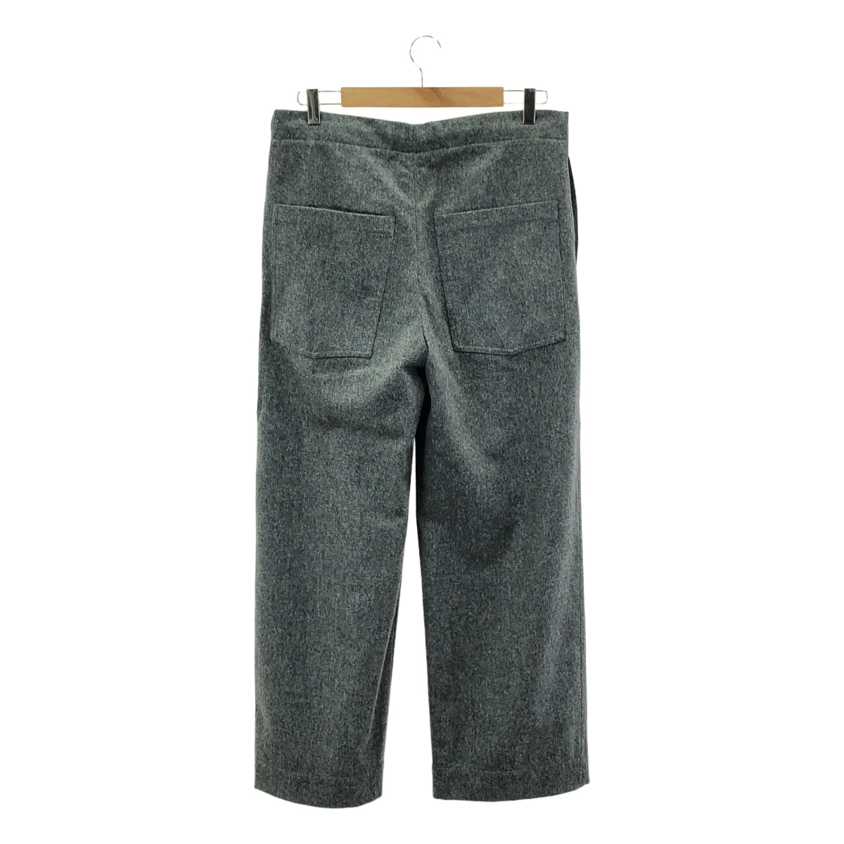 JIL SANDER+ | 羊毛麥爾登呢抽繩寬褲 | XS | 灰色 | 女款